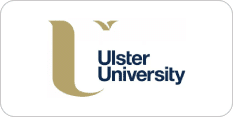 Logo of Ulster University with a stylized golden "U" on the left and the words "Ulster University" in dark blue text on the right.