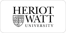 Logo of Heriot-Watt University with the university name and crest on a white background.